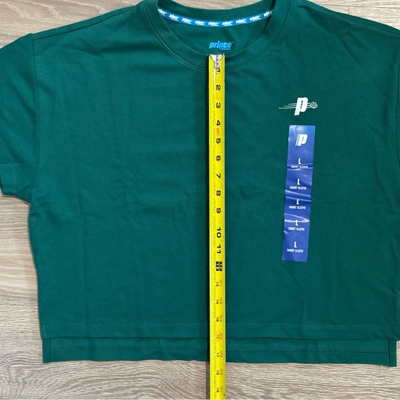 Prince Pickleball Women’s Short Sleeves Cropped T-Shirt Green - Picture 7 of 8